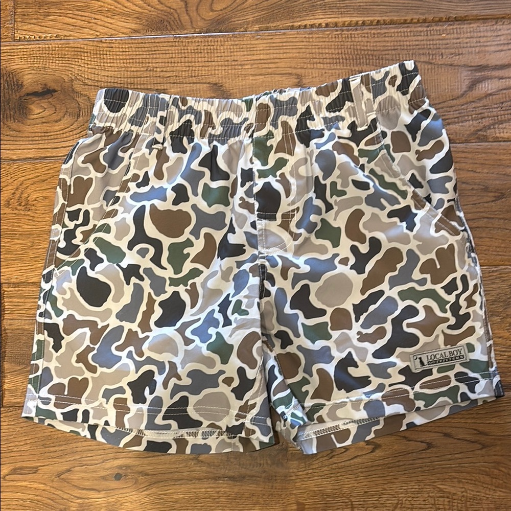Camo Men's Shorts - Brown and Green